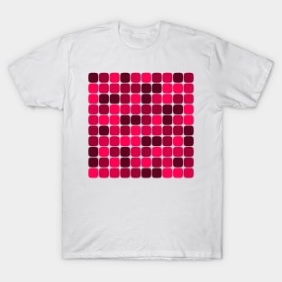 Squircle Pattern (Pink Shades) T-Shirt